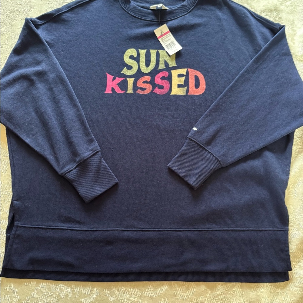 Crown & Ivy Blue Women’s Sweatshirt - Picture 7 of 7